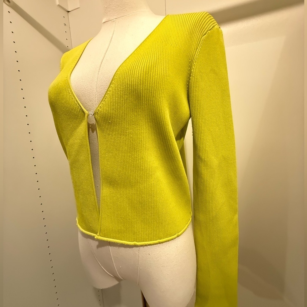 Endless Rose Lime V-Neck Sweater Shrug - PRICED TO SELL! - Picture 8 of 11
